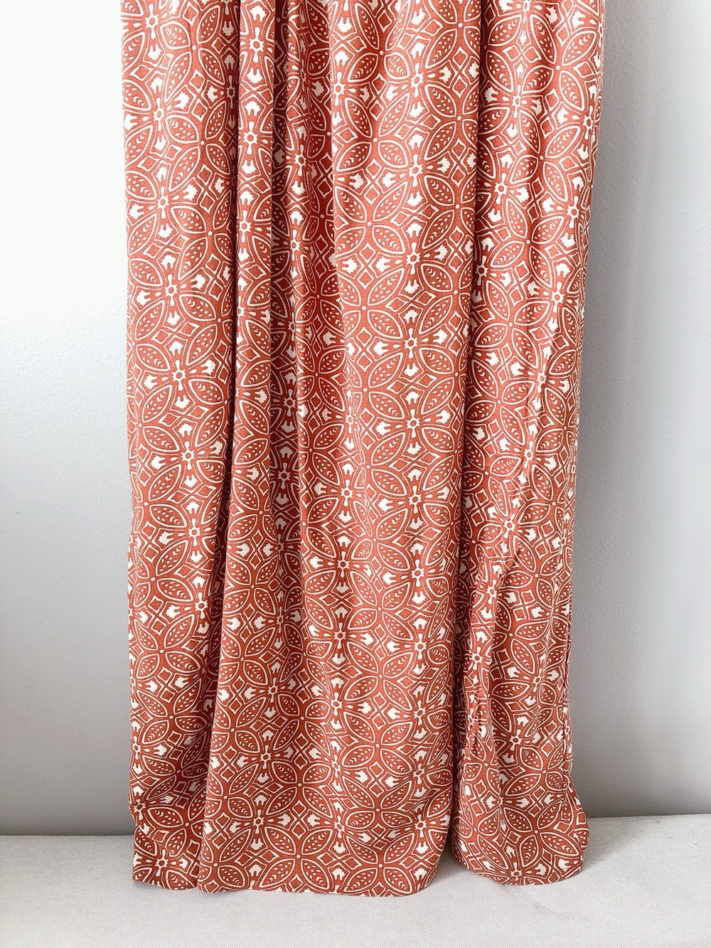 Patrons of Peace Smocked Boho Maxi Dress Geometric Print Women’s Medium long - Picture 7 of 11